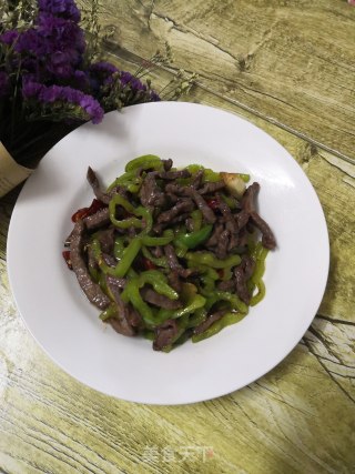 Green Pepper Shredded Beef recipe