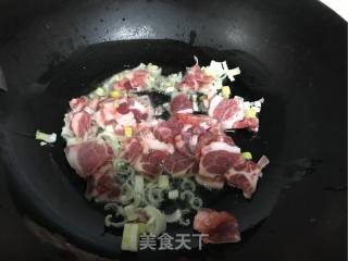 Fried Pork with Pleurotus Eryngii recipe