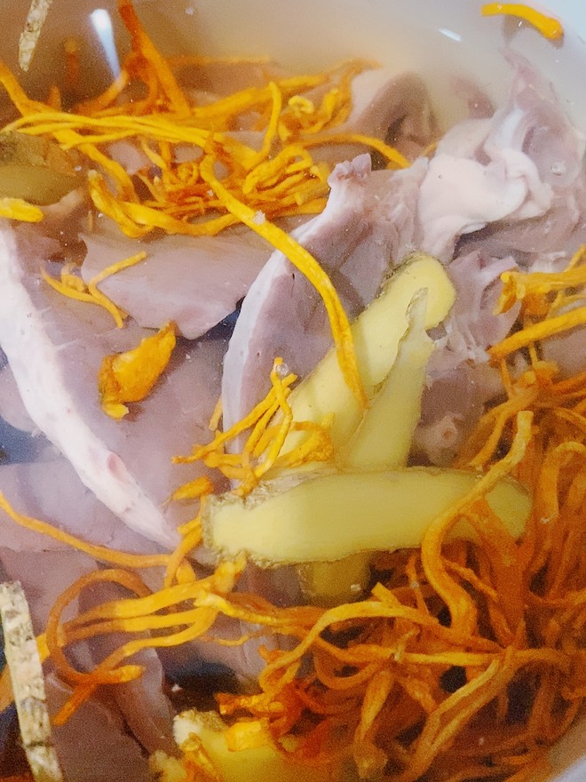 Cordyceps Flower Pork Heart Soup recipe