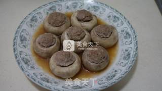 Microwave Version of Mushroom Stuffed Meat recipe