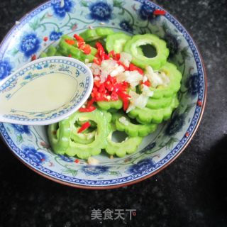 Raw Bitter Gourd Rings recipe