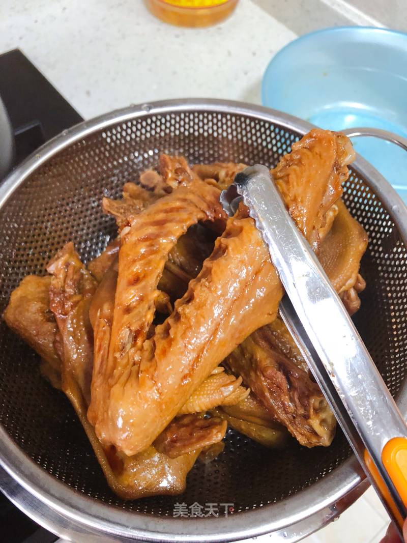 Marinated Goose Palm Wings recipe