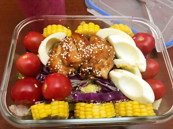 Teriyaki Chicken Breast and Vegetable Salad recipe