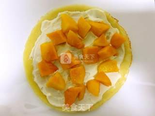 #新良第一节烤大赛#mango Layer Cake recipe