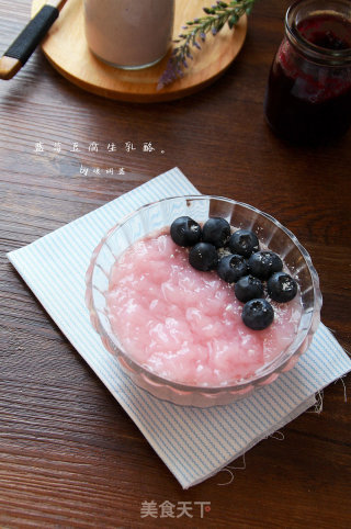 [blueberry Tofu Raw Yogurt]: A Simple and Quick Healthy Snack recipe