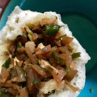 Diced Pork Buns with Pickles recipe