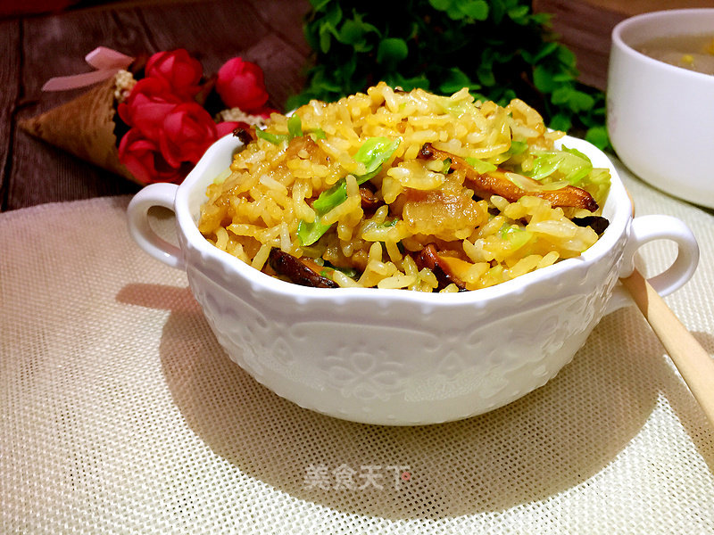 Fried Rice with Lard Residue and Soy Sauce recipe