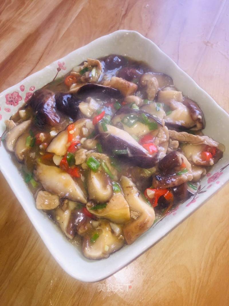 Stir-fried Shredded Pork with Mushrooms recipe