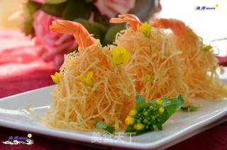 Golden Salad Anchovy Shrimp recipe