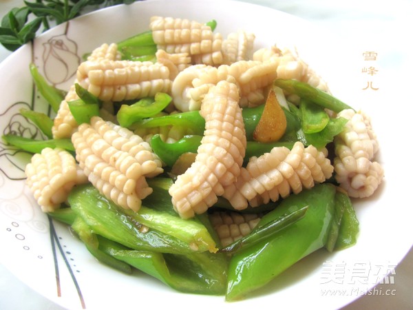 Stir Fried Squid Roll recipe