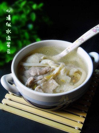 Mushroom Pork Soup recipe