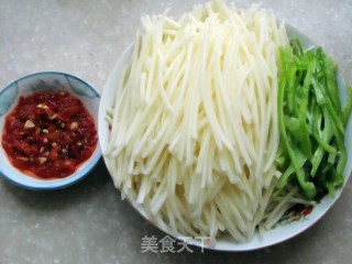 Chopped Pepper and Potato Shreds recipe