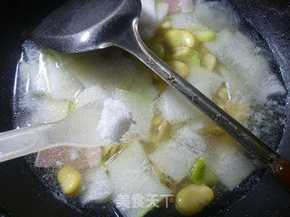 Bacon, Broad Bean and Winter Melon Soup recipe