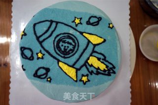 #trust之美#little Rocket Birthday Cake recipe