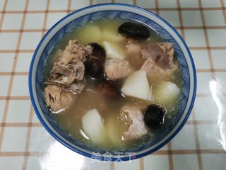 Pork Bone Yam and Mushroom Soup recipe