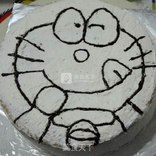 It's The Fat Blue Man-doraemon Cream Cake recipe