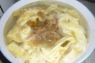 Mustard Vermicelli Egg Soup recipe