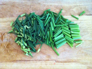 Fried Pleurotus Eryngii with Leek Stalks recipe