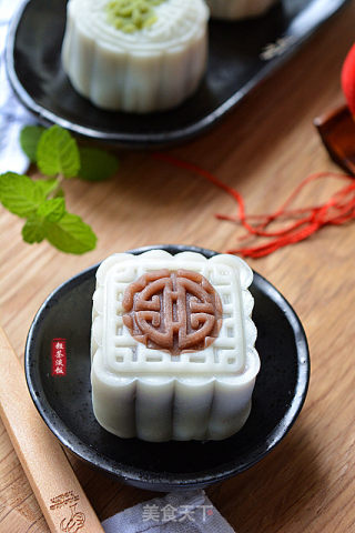 Red Bean Paste Snowy Mooncake recipe