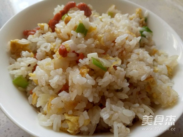 Fried Rice with Shredded Pork and Egg recipe