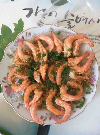 Steamed Shrimp with Garlic Vermicelli recipe