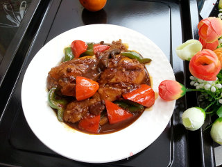 Braised Chicken Drumsticks with Leaf Mushroom recipe