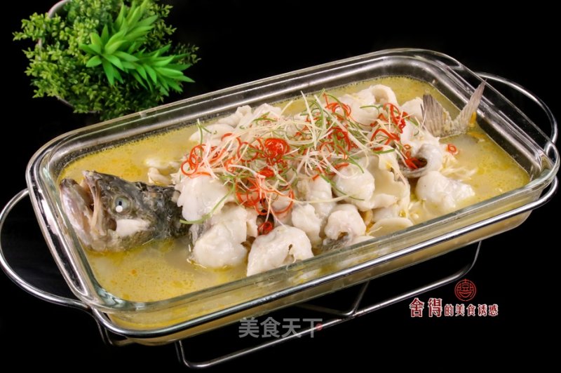 How to Make "golden Soup Open Sea Bass" Sour and Spicy, Refreshing, Full of Umami, and The Fish is Smooth and Tender recipe