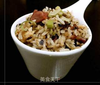 Fried Rice with Sprouts, Sausage and Egg---rich Flavor recipe