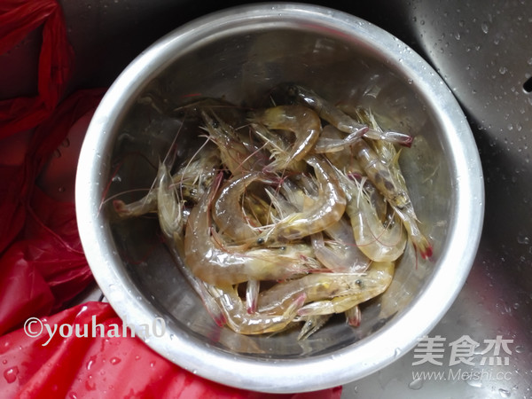 Steamed Live Shrimp (microwave Version) recipe