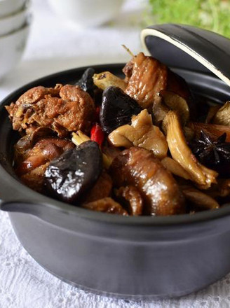 Braised Chai Chicken with Shuang Mushroom