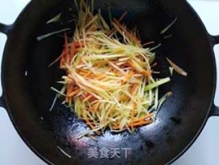 Vegetarian Stir-fried Three Silk recipe