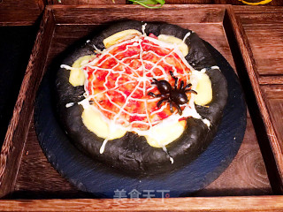 Halloween Black Pizza recipe