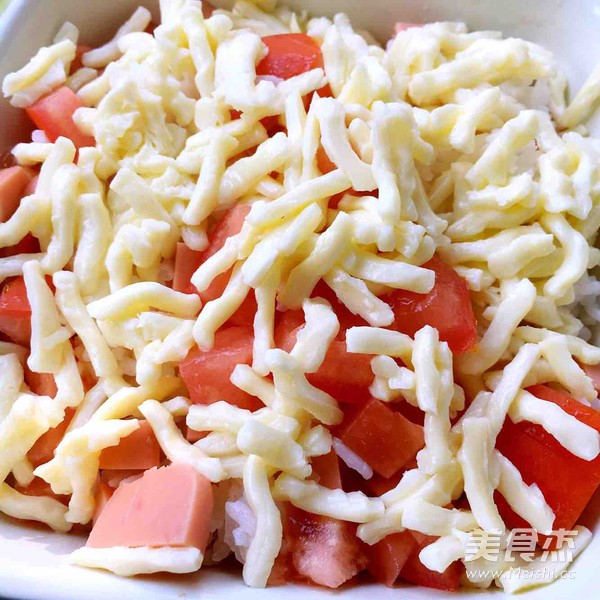 Tomato and Ham Baked Rice recipe