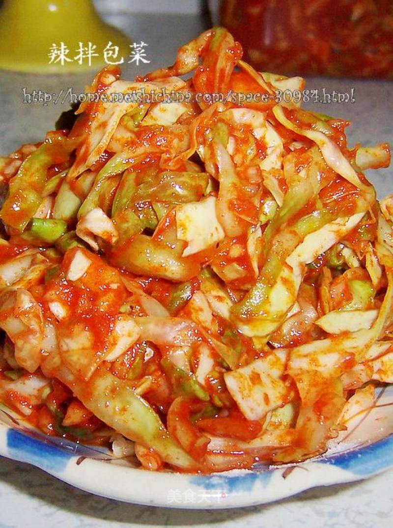 Appetizing and Refreshing Spicy Mixed Cabbage recipe