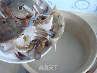 Sweet Three-eyed Crab Congee recipe