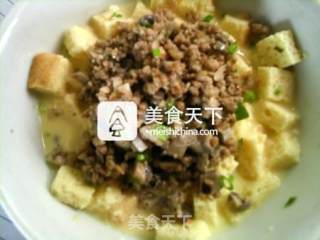 Flaxseed Oil Mushroom Baked Egg Toast Steamed Cake recipe