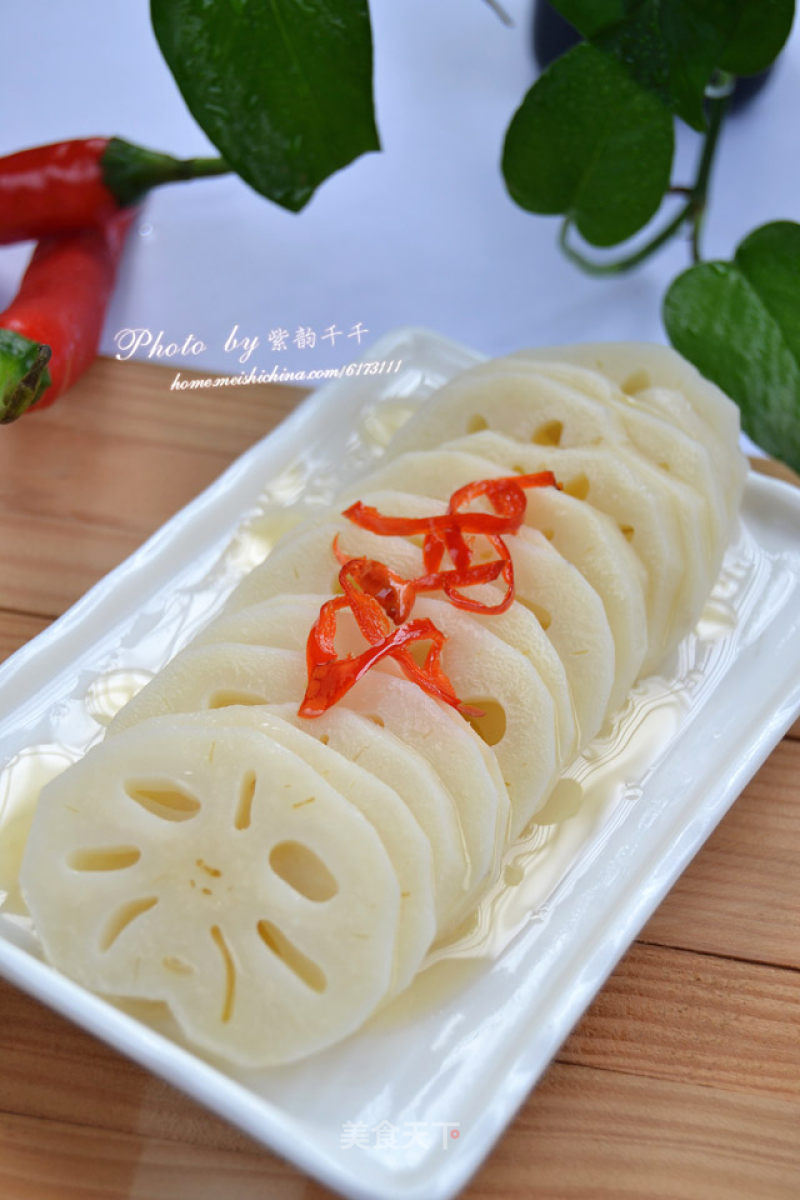 Sweet and Sour Lotus Root Slices recipe
