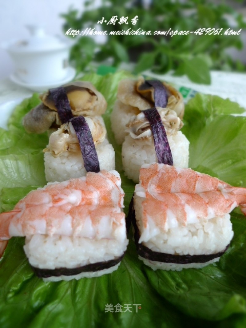 【flower Sushi】----seafood Sushi recipe