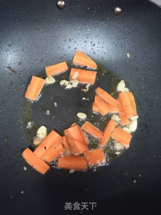 Stir-fried Choy Sum with Carrots recipe