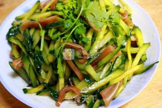 Pig Ears Mixed with Cucumber recipe