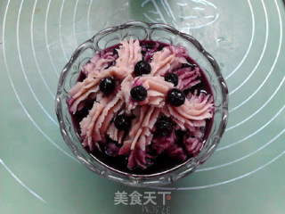 Triple Blueberry Yam Puree recipe
