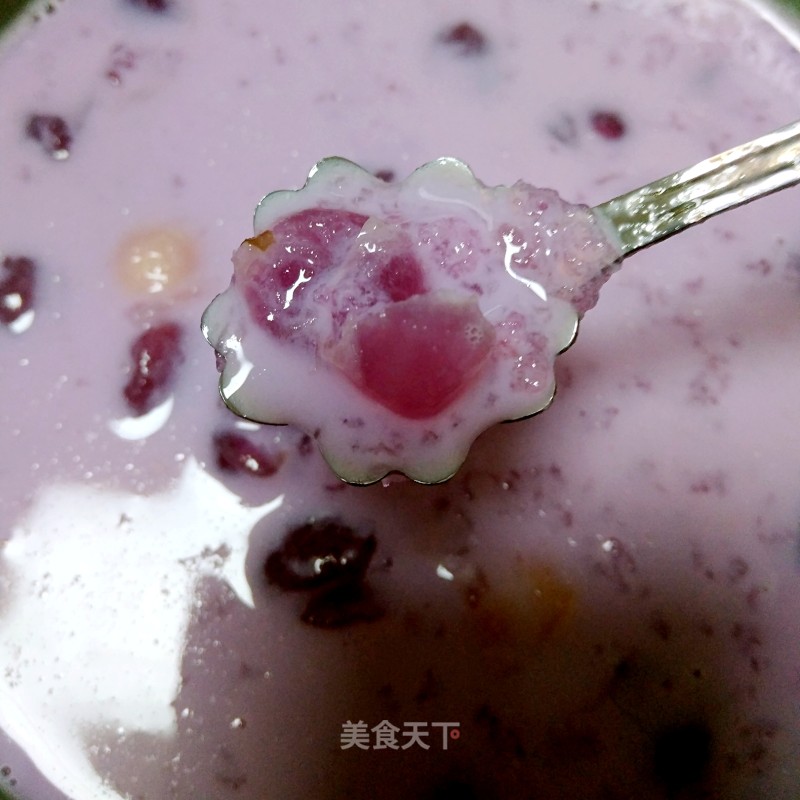 Purple Sweet Potato Snow Yan Soup recipe