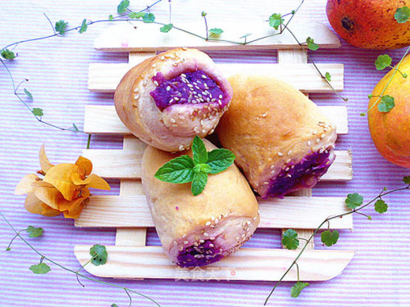 Milky Purple Sweet Potato Meal Buns recipe