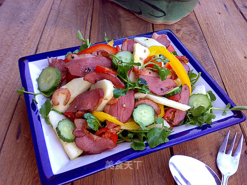 Smoked Duck with Fruit and Vegetable Salad recipe