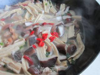 Fish Stew with Yuba and Shiitake Mushrooms recipe