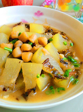 Braised Winter Melon with Scallops recipe