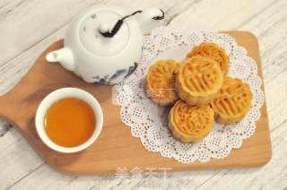 Coconut Cranberry Custard Mooncake recipe