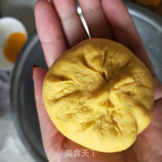 Pumpkin Rice Cake and Bean Paste Buns recipe