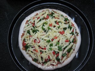 Chinese Style Pizza-scallion Pork Pizza recipe