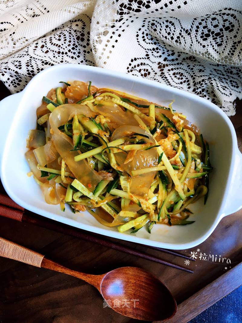 Cucumber with Noodles recipe